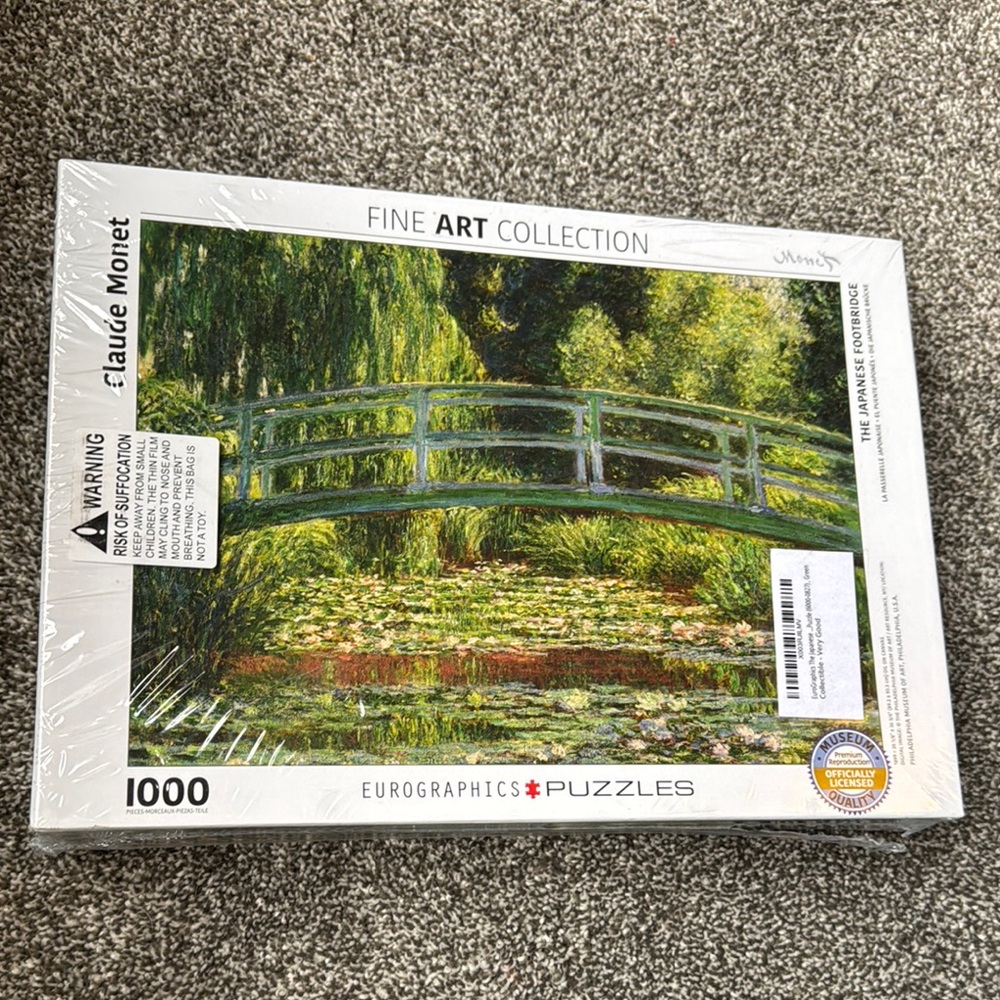 Claude Monet The Japanese Footbridge Puzzle 1000 piece